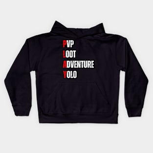 Gaming acronym vintage Kids Hoodie